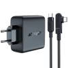 Szybka ładowarka sieciowa GaN 3x USB-C 1x USB-A + kabel kątowy USB-C 100W 2m czarny - zdj. dodatkowe 1