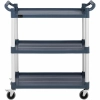 Wózek kelnerski serwisowy 3 półki plastikowe 84 x 49cm do 150kg - zdj. dodatkowe 2