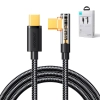  Kątowy kabel USB-C do szybkiego ładowania i transferu danych 100W 1.2m czarny - zdj. dodatkowe 2