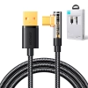  Kątowy kabel USB-C - USB do szybkiego ładowania i transferu danych 3A 1.2m czarny - zdj. dodatkowe 10