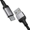  Kabel przewód USB - USB-C do szybkiego ładowania A10 Series 3A 1.2m czarny - zdj. dodatkowe 2