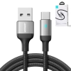  Kabel przewód USB - USB-C do szybkiego ładowania A10 Series 3A 1.2m czarny - zdj. dodatkowe 8