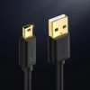  Kabel przewód USB - mini USB 480Mbps 1m czarny - zdj. dodatkowe 1