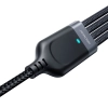  4w1 Kabel przewód USB-A - USB-C 2x iPhone Lightning microUSB 1.2m czarny - zdj. dodatkowe 1