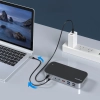  HUB Adapter M52 USB-C USB-A hdmi vga dp sd tf RJ45 aux PD szary - zdj. dodatkowe 7