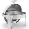  Podgrzewacz do potraw stołowy okrągły na pastę z pokrywą rolltop 6 l - zdj. dodatkowe 1