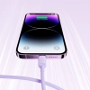  Kabel przewód do iPhone USB-A - Lightning 2.4A 1.2m fioletowy - zdj. dodatkowe 10