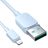  Kabel przewód do iPhone USB-A - Lightning 2.4A 1.2m niebieski - zdj. dodatkowe 1
