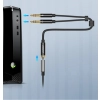  Przejściówka rozdzielacz AUX 3.5 mm mini jack na mikrofon i słuchawki czarny - zdj. dodatkowe 2