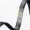  Płaski kabel sieciowy patchcord RJ45 LAN Ethernet Cat. 6 2m czarny - zdj. dodatkowe 5