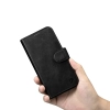  2w1 etui skórzany pokrowiec z klapką iPhone 14 Pro Anti-RFID Oil Wax Wallet Case czarny - zdj. dodatkowe 8