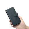  2w1 etui skórzany pokrowiec z klapką iPhone 14 Pro Anti-RFID Oil Wax Wallet Case niebieski - zdj. dodatkowe 10