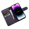  2w1 etui skórzany pokrowiec z klapką iPhone 14 Pro Anti-RFID Wallet Case ciemnofioletowy - zdj. dodatkowe 8