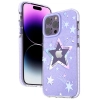  Etui pokrowiec w gwiazdki iPhone 14 Plus Heart Star Series PURPLE STAR - zdj. dodatkowe 2