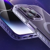  Magnetyczne etui iPhone 14 Plus MagSafe PQY Ice Crystal Series szare - zdj. dodatkowe 7