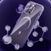  Magnetyczne etui iPhone 14 Plus MagSafe PQY Ice Crystal Series srebrne - zdj. dodatkowe 2