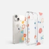  Pancerne etui pokrowiec z żelową ramką iPhone 14 Plus Fusion Design Floral przezroczysty - zdj. dodatkowe 4