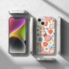  Pancerne etui pokrowiec z żelową ramką iPhone 14 Plus Fusion Design Floral przezroczysty - zdj. dodatkowe 8