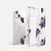  Pancerne etui pokrowiec z żelową ramką iPhone 14 Plus Fusion Design Purple Rose przezroczysty - zdj. dodatkowe 4