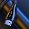  Kabel przewód HDMI 2.1 8K 60Hz 1.5m w oplocie bawełnianym czarny - zdj. dodatkowe 7