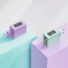  Ładowarka sieciowa GaN 65W 3 porty 1x USB 2x USB-C różowa - zdj. dodatkowe 2