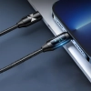  Kabel przewód do iPhone USB-C - Lightning z wyświetlaczem LED 36W 2m czarny - zdj. dodatkowe 4