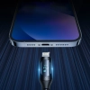  Kabel przewód do iPhone USB-A - Lightning z wyświetlaczem LED 2.4A 1m czarny - zdj. dodatkowe 3