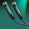  Kabel rozdzielacz audio minijack 3.5 mm - 2x minijack 3.5mm 21cm czarny - zdj. dodatkowe 1