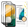 Super wytrzymałe szkło hartowane na cały ekran z ramką Samsung Galaxy A13 5G / A23 czarny ZESTAW 2 szt.