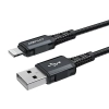  Kabel przewód MFI do iPhone USB - Lightning 2.4A 1.8m czarny - zdj. dodatkowe 1