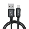  Kabel przewód MFI do iPhone USB - Lightning 2.4A 1.8m czarny - zdj. dodatkowe 2