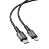  Kabel przewód MFI do iPhone USB-C - Lightning 30W 3A 1.2m czarny - zdj. dodatkowe 1