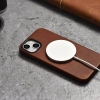  Skórzane etui iPhone 14 Plus magnetyczne z MagSafe Oil Wax Premium Leather Case brąz - zdj. dodatkowe 5