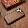 Etui pokryte naturalną skórą do iPhone 14 Leather Oil Wax jasny brąz - zdj. dodatkowe 9
