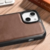  Etui pokryte naturalną skórą do iPhone 14 Plus Leather Oil Wax ciemny brąz - zdj. dodatkowe 9