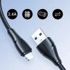  Kabel przewód do iPhone USB - Lightning 2.4A Surpass Series 1.2 m czarny - zdj. dodatkowe 8
