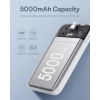  Mini powerbank 5000mAh 20W + kabel USB-C 20V / 3A biały - zdj. dodatkowe 7