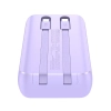 Powerbank 30W 10000mAh z wbudowanymi kablami iPhone Lightning i USB-C fioletowy - zdj. dodatkowe 2