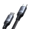  2w1 Kabel przewód Speedy Series USB-C - 2x USB-C 1.5m czarny - zdj. dodatkowe 1