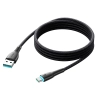  Kabel przewód Starry Series USB-A - USB-C 100W 1m czarny - zdj. dodatkowe 2