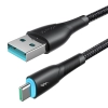  Kabel przewód Starry Series USB-A - USB-C 3A 1m czarny - zdj. dodatkowe 3