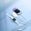 3w1 Kabel przewód USB-A z ładowarka indukcyjną + 1x iPhone Lightning + 1x USB-C 1.2m biały - zdj. dodatkowe 7