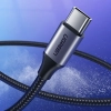  Kabel przewód USB - USB-C QC 3.0 3A 1m szary - zdj. dodatkowe 6