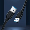  Kabel przewód USB - USB 2.0 1m czarny - zdj. dodatkowe 1