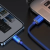  Kabel przewód iPhone do szybkiego ładowania i transferu danych USB - Lightning 2.4A 2m niebieski - zdj. dodatkowe 7