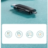  Adapter 2 wtyczki USB-A i USB-C czytnik kart SD i micro SD czarny - zdj. dodatkowe 7