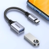  Adapter przejściówka kabla USB-C na USB-A 5Gb/s 15cm czarny - zdj. dodatkowe 3