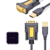  Przejściówka adapter kabel USB-A - DB9 RS-232 1.5m szary - zdj. dodatkowe 1