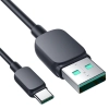  Kabel przewód USB - USB-C 3A 1.2m czarny - zdj. dodatkowe 1