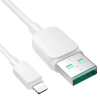  Kabel przewód do iPhone Lightning - USB 2.4A 1.2m biały - zdj. dodatkowe 1